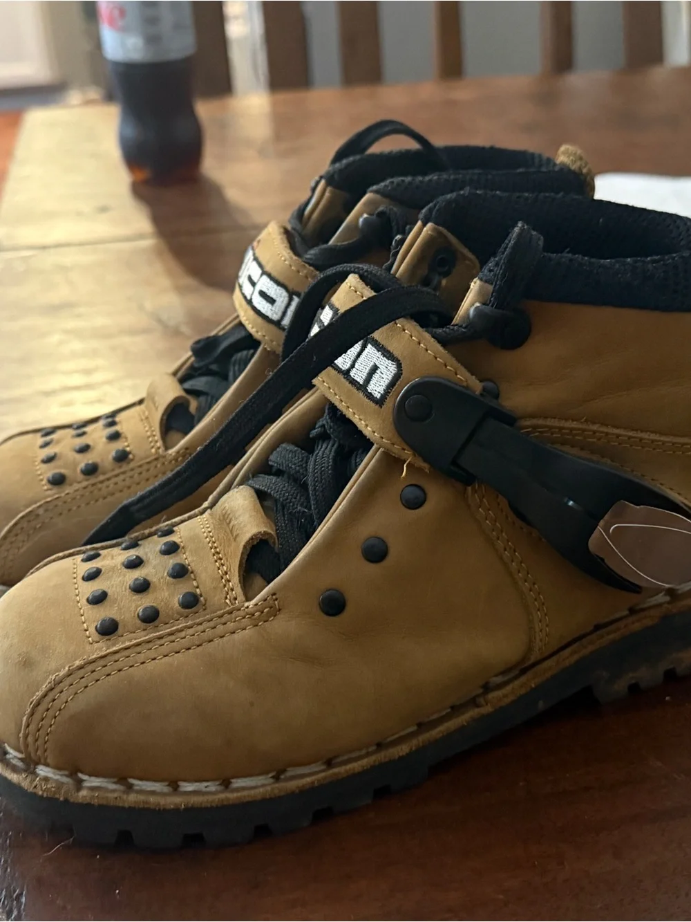 Icon Super Duty Ladies Tan Lace-Up MX ATV Motorcycle Boots - Picture 3 of 3